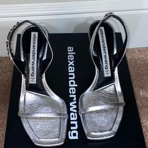Alexander Wang Silver Ivy Heels